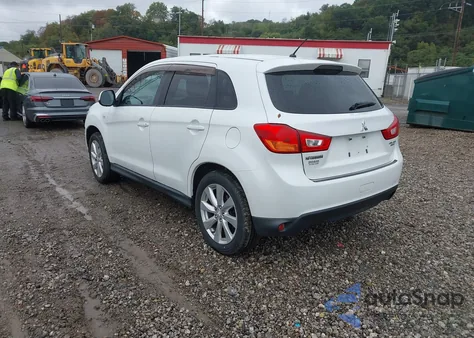 2014 Mitsubishi Outlander Sport Es from USA, damaged, VIN 4A4AR3AU0EE023441